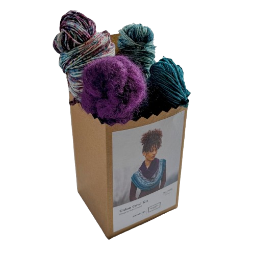 [HOLIDAY KIT] Malabrigo & Blue Sky Fibers Holiday Kit - Union Cowl featuring Caprino & Prairie