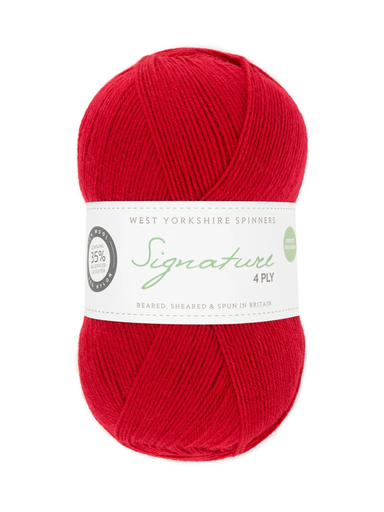 [SIG 1000] West Yorkshire Spinners Signature 4 Ply Rouge 1000