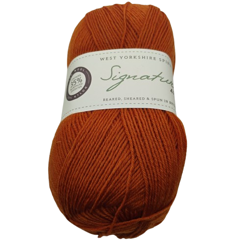 [SIG 1004] West Yorkshire Spinners Signature 4 Ply Amber 1004