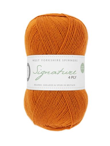 [SIG 1004] West Yorkshire Spinners Signature 4 Ply Amber 1004
