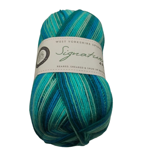 [SIG 0873] West Yorkshire Spinners Signature 4 Ply Winwick Mum Collection Seascape 873