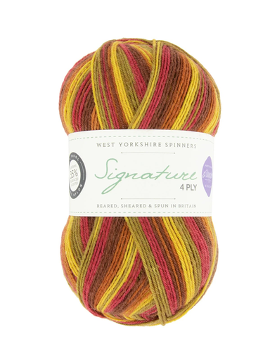 [SIG 0885] West Yorkshire Spinners Signature 4 Ply Winwick Mum Collection Autumn Leaves 885