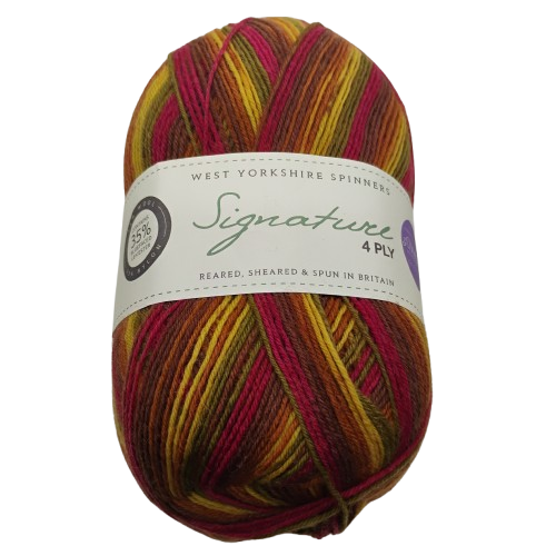 [SIG 0885] West Yorkshire Spinners Signature 4 Ply Winwick Mum Collection Autumn Leaves 885