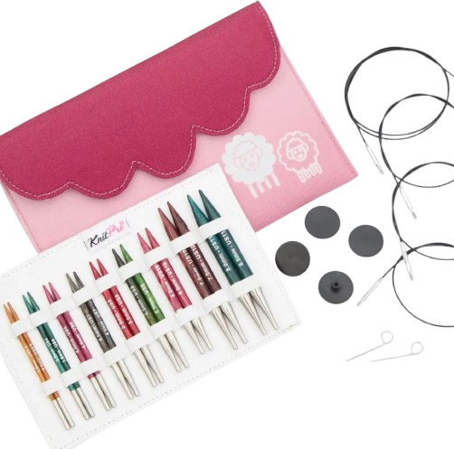 [KPDREDELUXE] KnitPro Dreamz Deluxe Special Interchangeable Circular Needle Set 4" Tips  