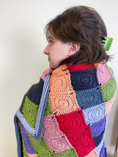 [BK Mindful Mosaic Blanket] Digital Download ~ Berroco Modern Cotton Mindful Mosaic Blanket (Crochet)