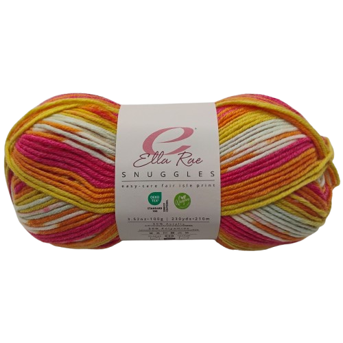 [SNUG 1007] Ella Rae Snuggles Fair Isle Dragon Tales 1007