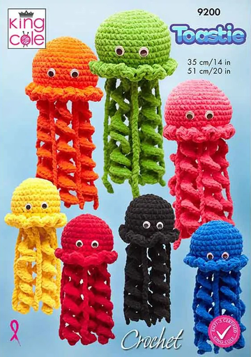 [BK 9200] King Cole Toastie Jellyfish 9200 (Crochet)  