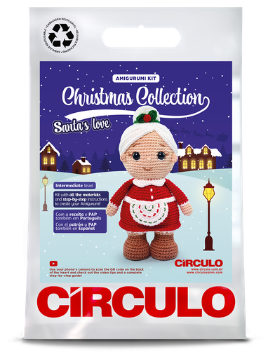 [SANTAS LOVE] Circulo Amigurumi Kit Christmas Collection Santa's Love Mrs. Claus