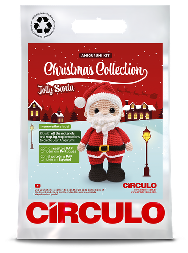 [JOLLY SANTA] Circulo Amigurumi Kit Christmas Collection Jolly Santa