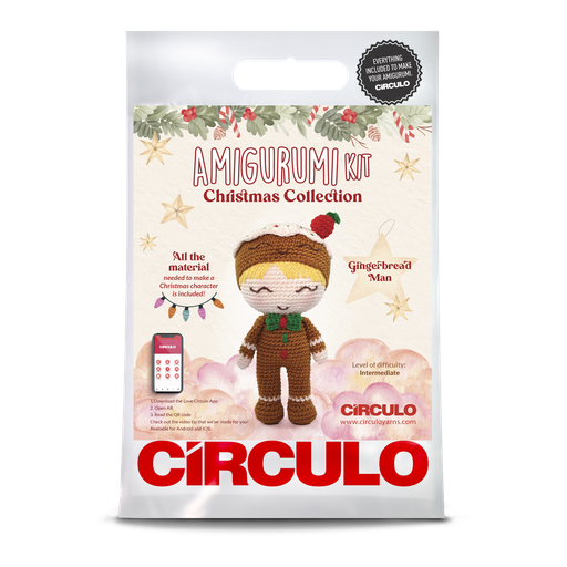 [GINGERBREAD MAN] Circulo Amigurumi Kit Christmas Collection Gingerbread Man