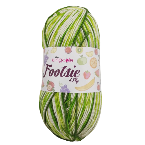 [FOO 4915] King Cole Footsie 4 Ply Cucumber 4915