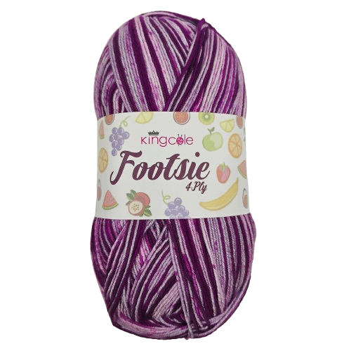 [FOO 4916] King Cole Footsie 4 Ply Red Onion 4916