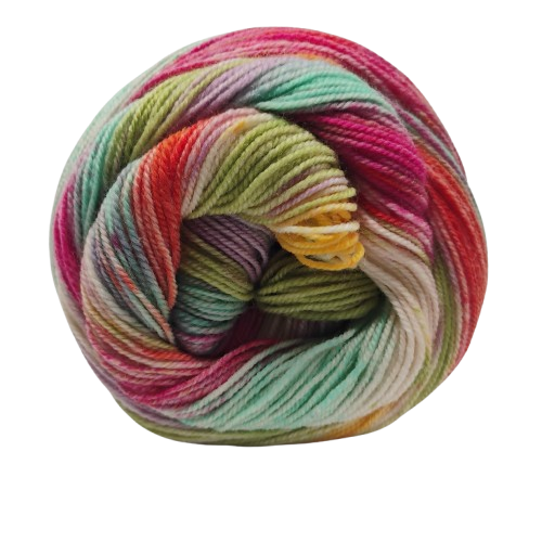 [CAR 0001] Laines du Nord Carnival Socks Aqua, Blush, Green, Mustard 01