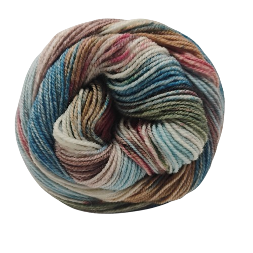 [CAR 0002] Laines du Nord Carnival Socks Denim, Olive, Brown, Aqua 02