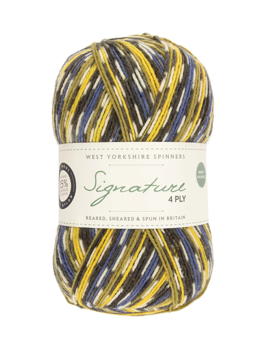 [SIG 0818] West Yorkshire Spinners Signature 4 Ply Country Birds Collection Blue Tit 818