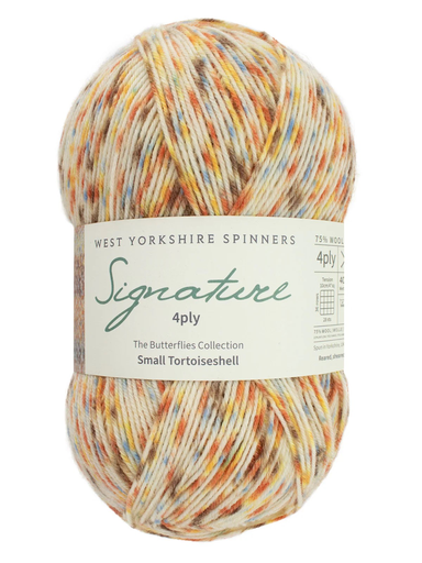 [SIG 1243] West Yorkshire Spinners Signature 4 Ply Butterfly Collection Small Tortoises 1243