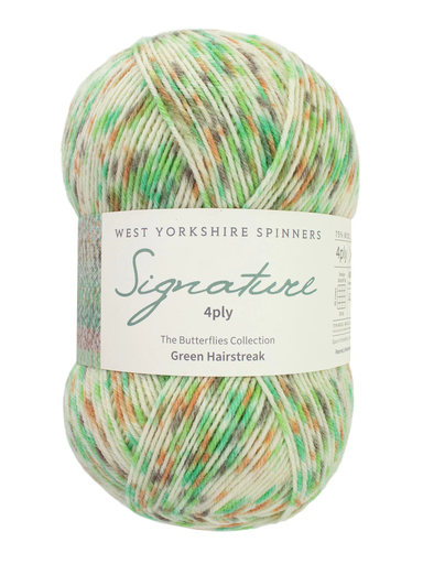 [SIG 1246] West Yorkshire Spinners Signature 4 Ply Butterfly Collection Green Hairstreak 1246