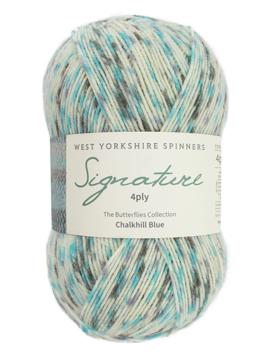 [SIG 1242] West Yorkshire Spinners Signature 4 Ply Butterfly Collection Chalkhill Blue 1242