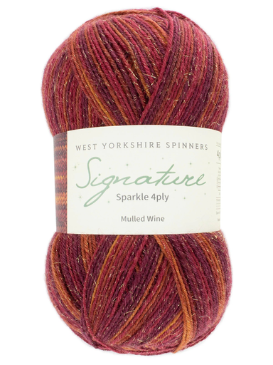 [SIG 1295] West Yorkshire Spinners Signature 4 Ply Christmas Collection Mulled Wine 1295