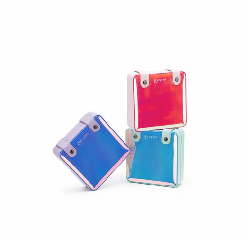 [DEL GLO SUNSET] della Q Glow Collection Vinyl Hook Stitch Case and Hook Set Sunset (Pink)