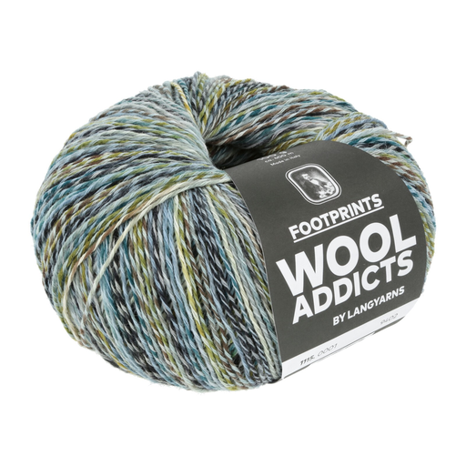 [FOO 0001] Wool Addicts Footprints Blue, Green, Brown 01