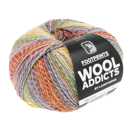 [FOO 0016] Wool Addicts Footprints Yellow, Red, Green, Purple 16