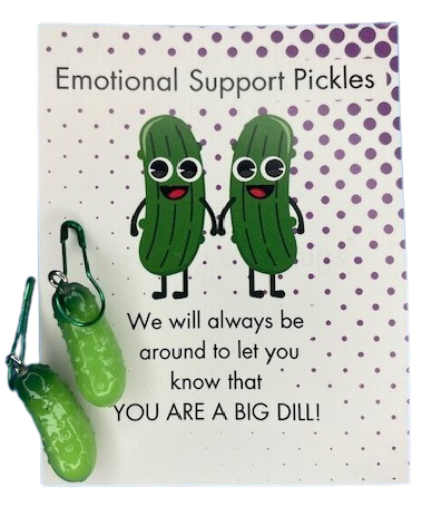 [EMOTIONAL PICKLE] Progress Keeper Stitch Markers - Emotional Support Pickles
