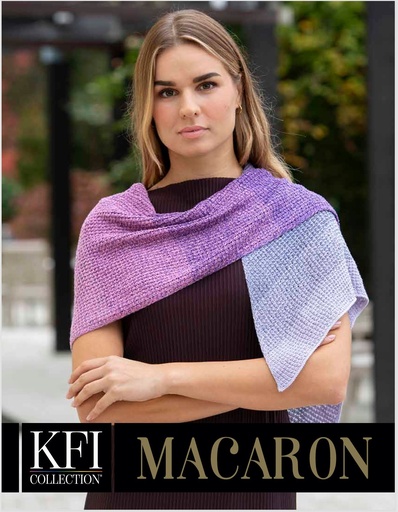 [BK LETTIE] Digital Download ~ KFI Collection Macaron Lettie Shawl (Knit) 